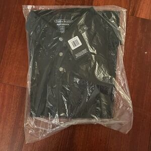 Pebble Beach Shirt Mens Extra Large Black Performance Golf Preppy Logo Cooling
